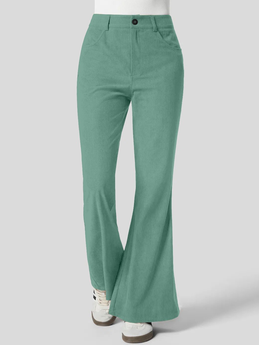 

Kalika Women Loose Fit Trousers, Olive