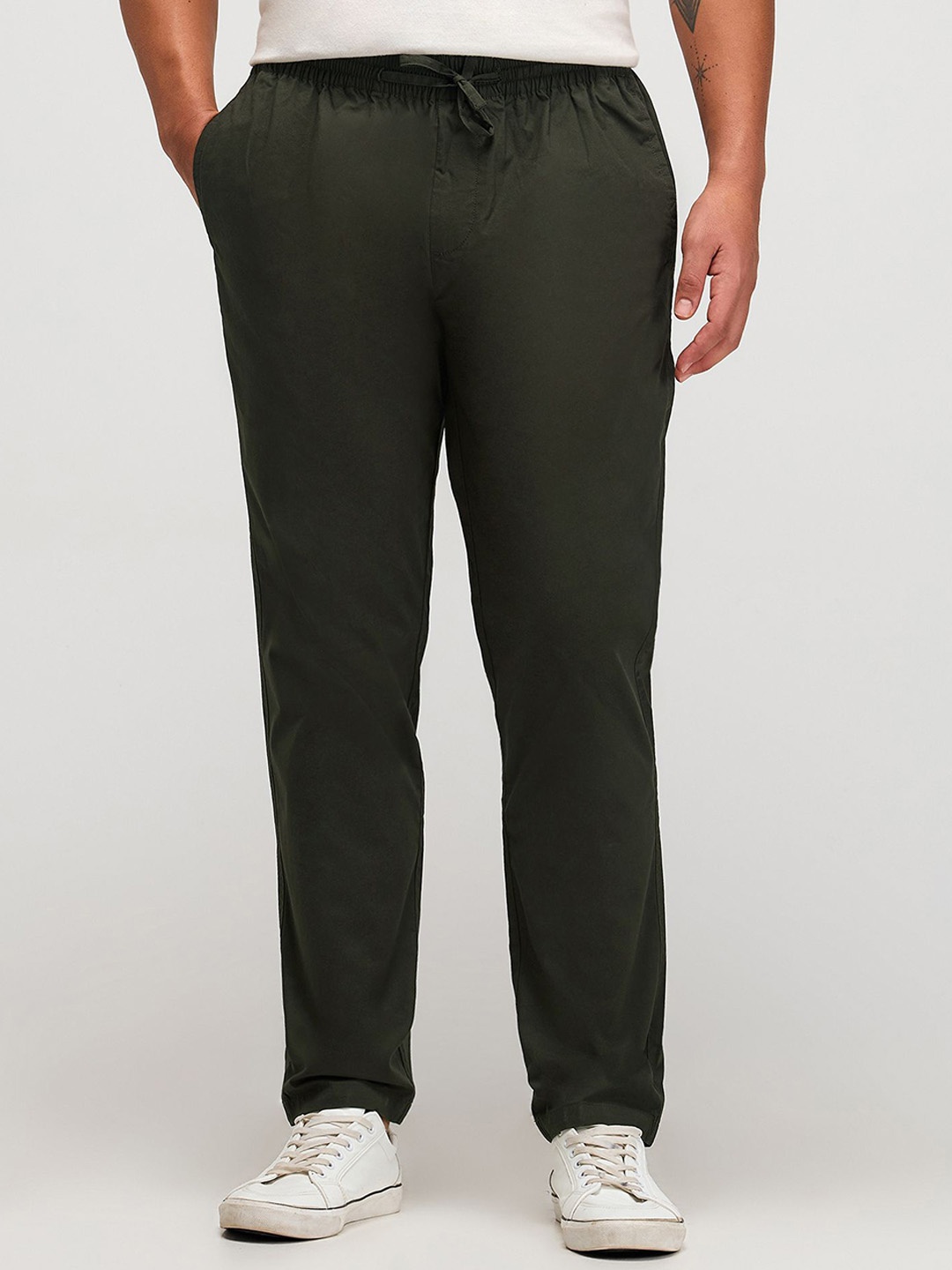 

Red Flame Men Casual wear Relaxed Fit Travel Trouser, Black