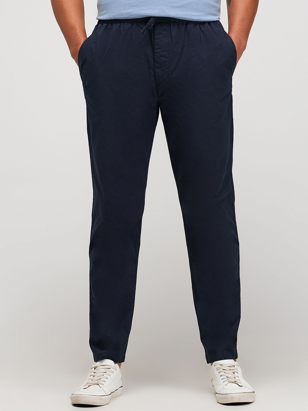 

Red Flame Men Joggers Trousers, Navy blue