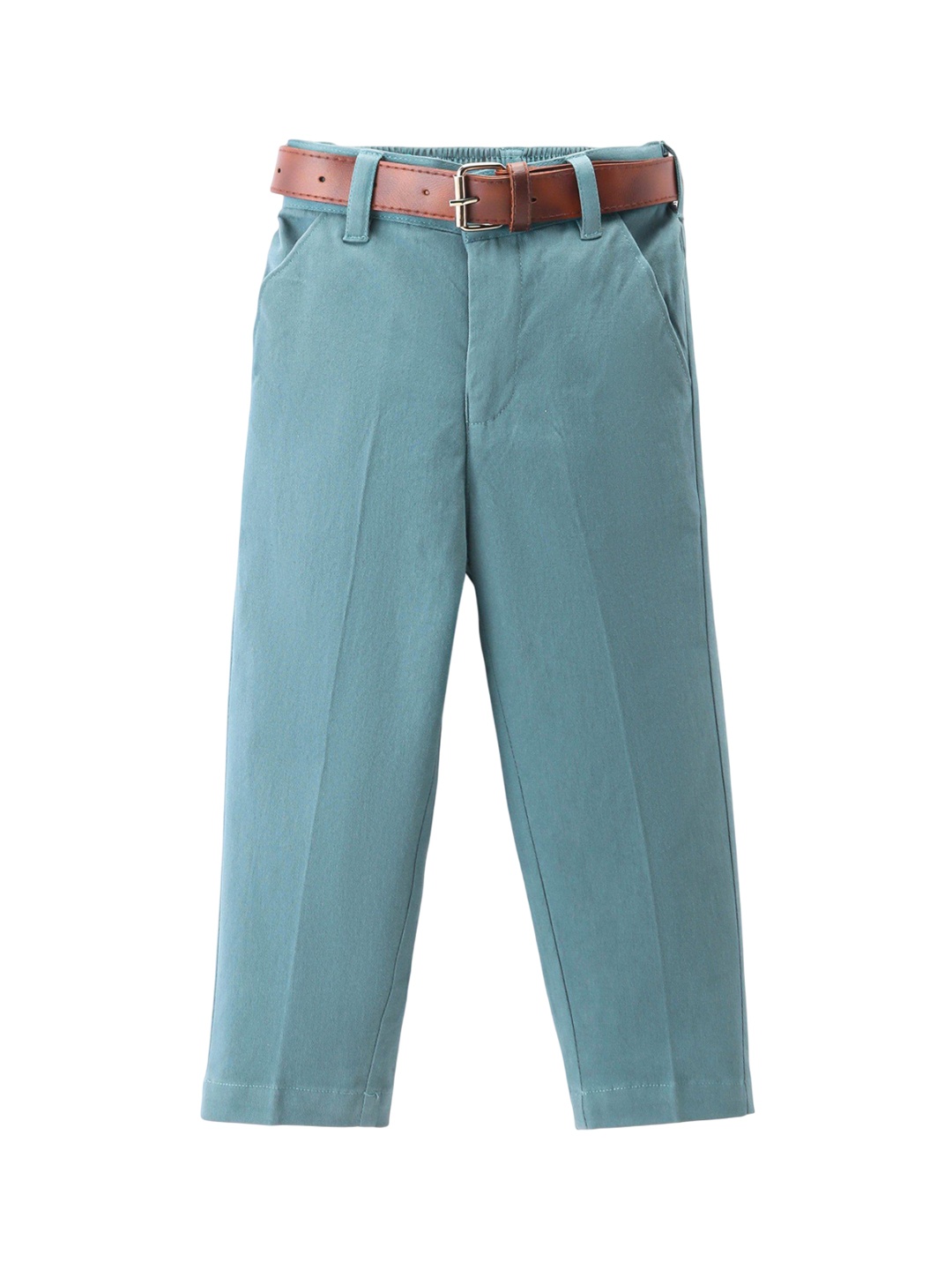 

Mark & Mia Boys Cotton Regular Fit Trousers, Blue