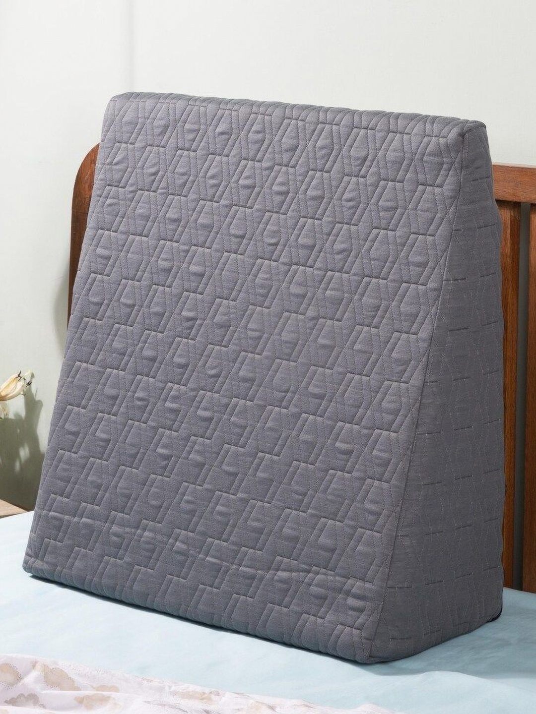 

LA VERNE Grey Memory Foam Filled Polyester Sleep Pillow