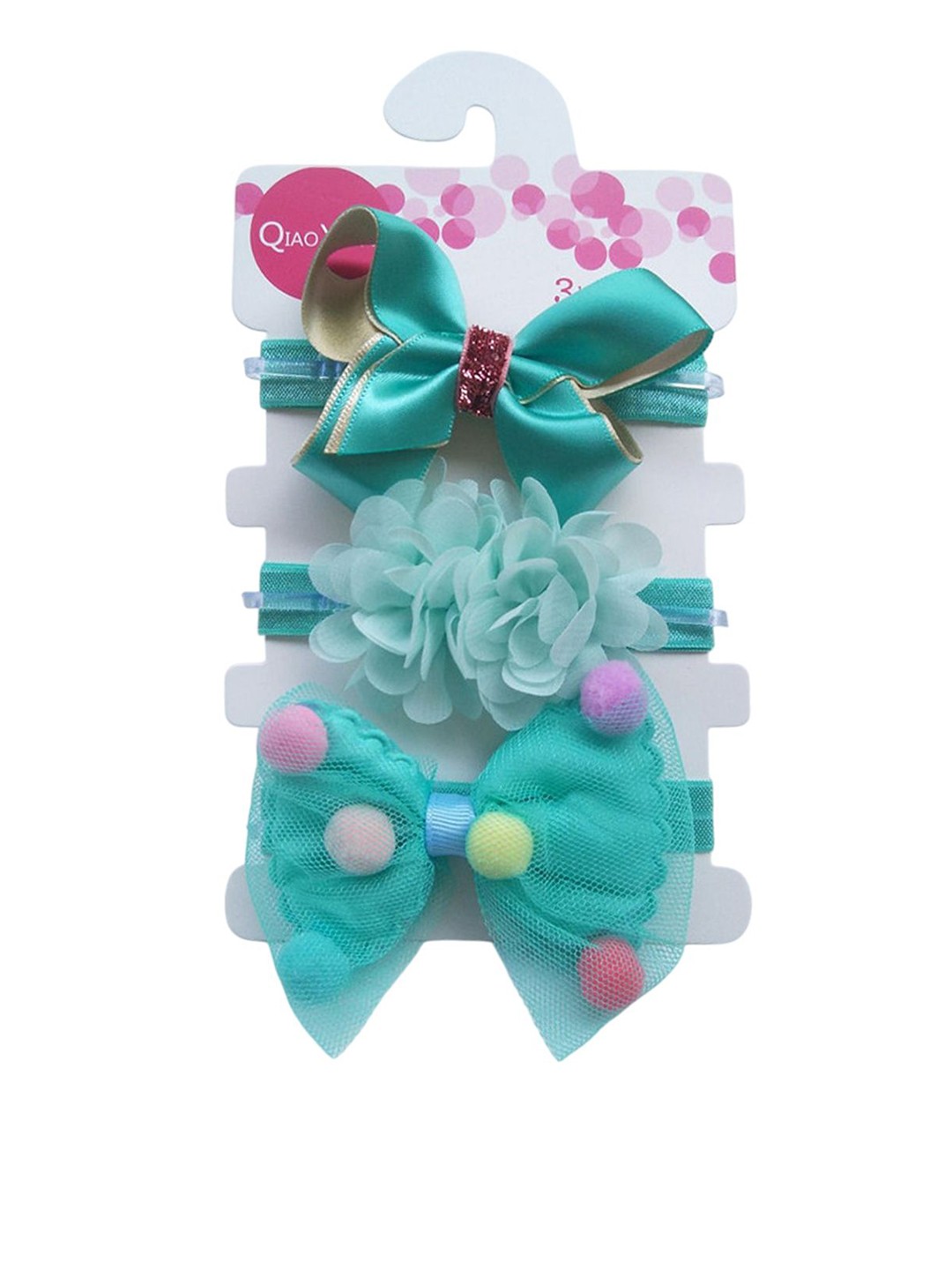 

SYGA Unisex Kids 3 Piece Chill Wrap Headband, Sea green