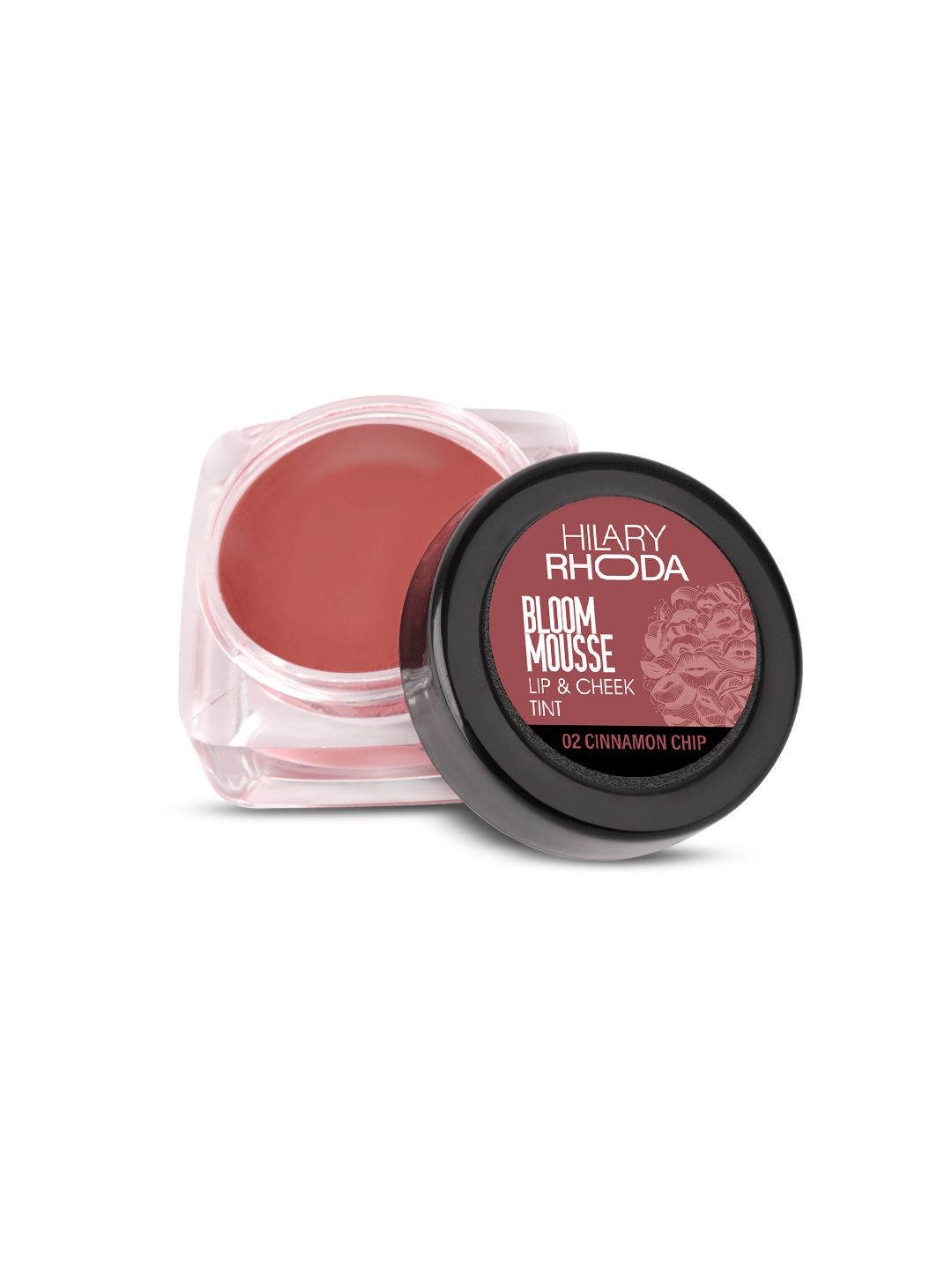 

Hilary Rhoda Bloom Mousse Waterproof 12-Hour Stay Lip N Cheek Tint- Cinnamon Chip 02, Brown
