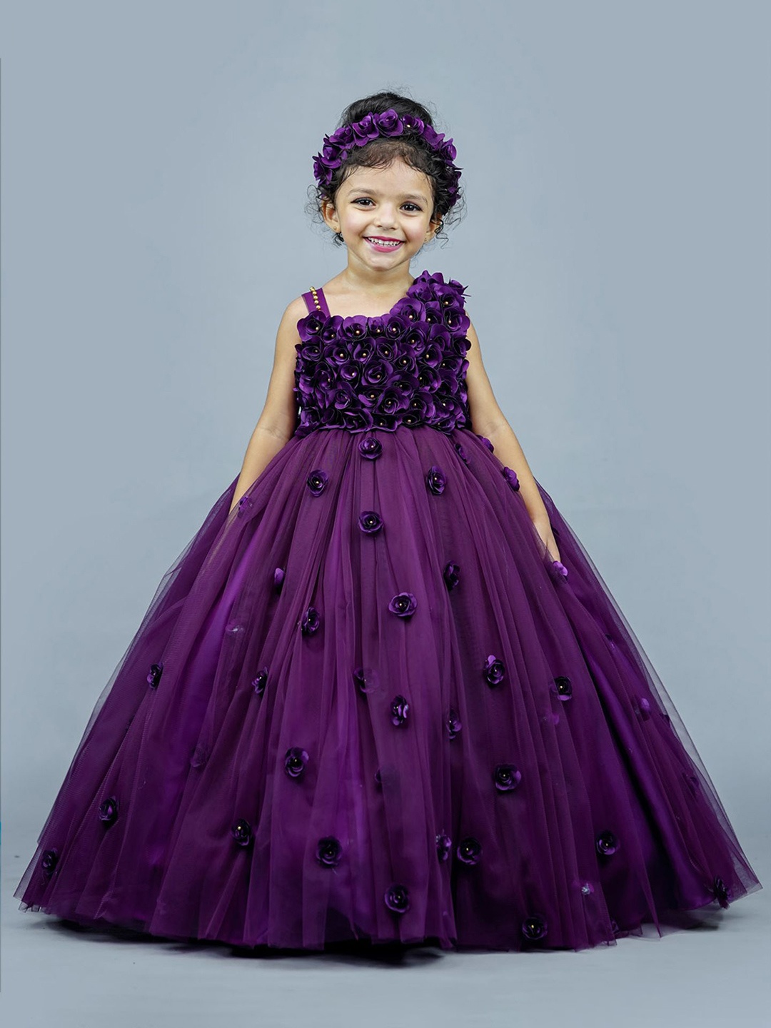 

Li & Li Boutique Girls Embellished Maxi Dress, Purple
