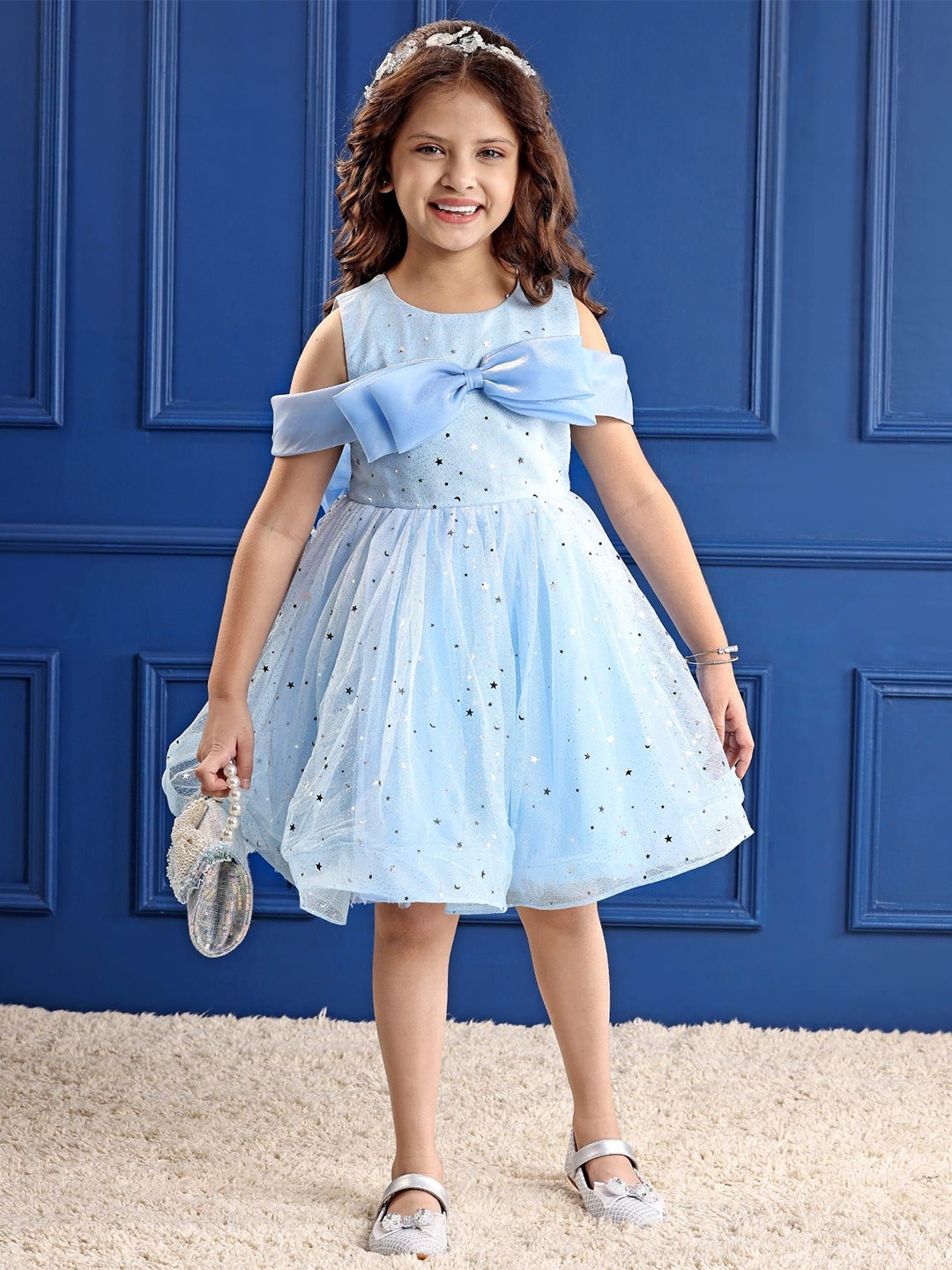 

Mark & Mia Girls Fit & Flare Dress, Blue