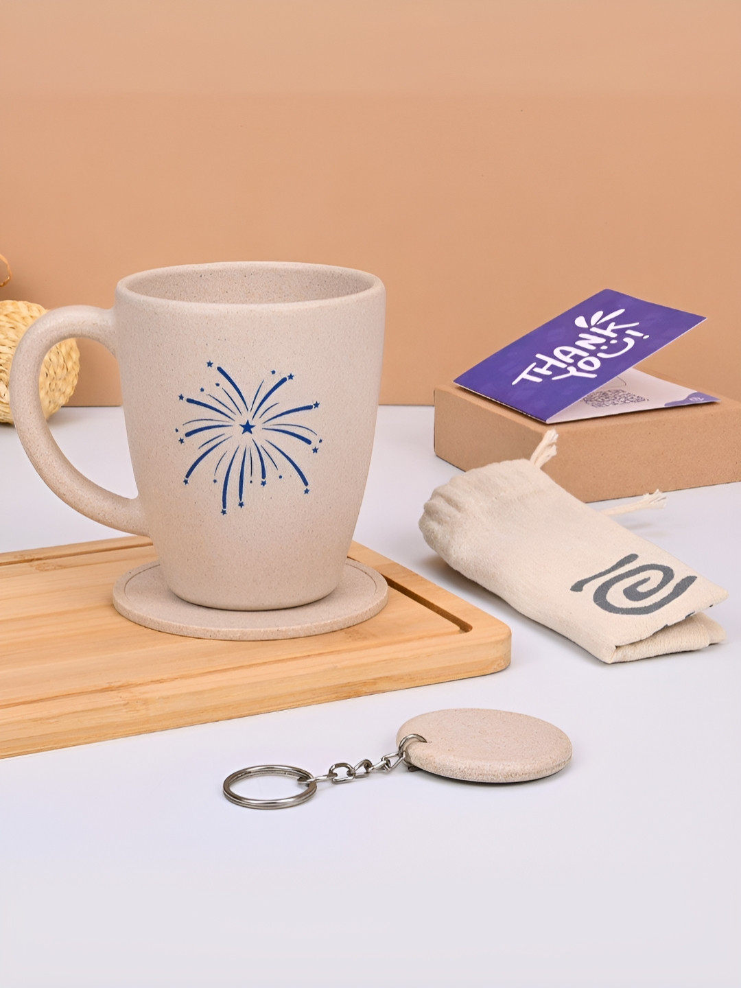 

eha Unisex Off White Cups and Mugs, Beige