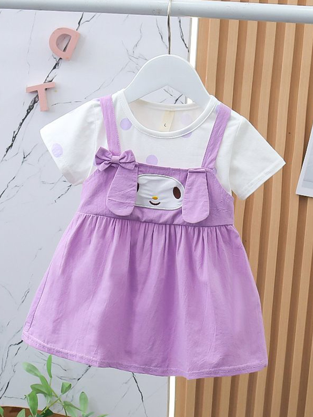 

YK Girls A-Line Dress, Purple