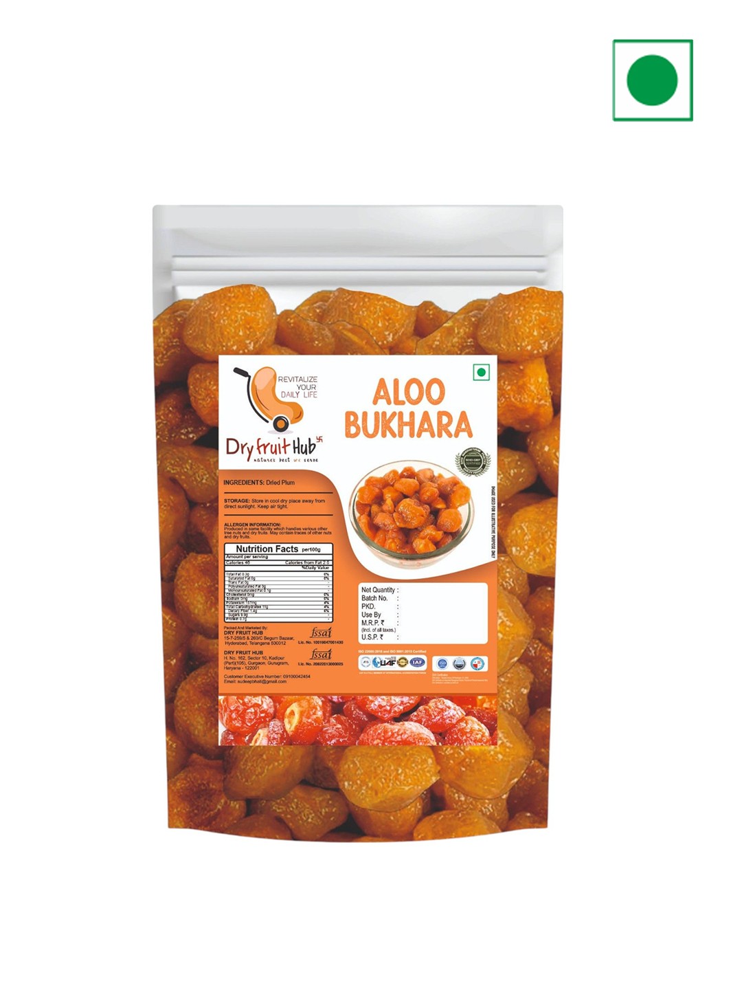 

DRY FRUIT HUB Aloo Bukhara 1Kg, Red