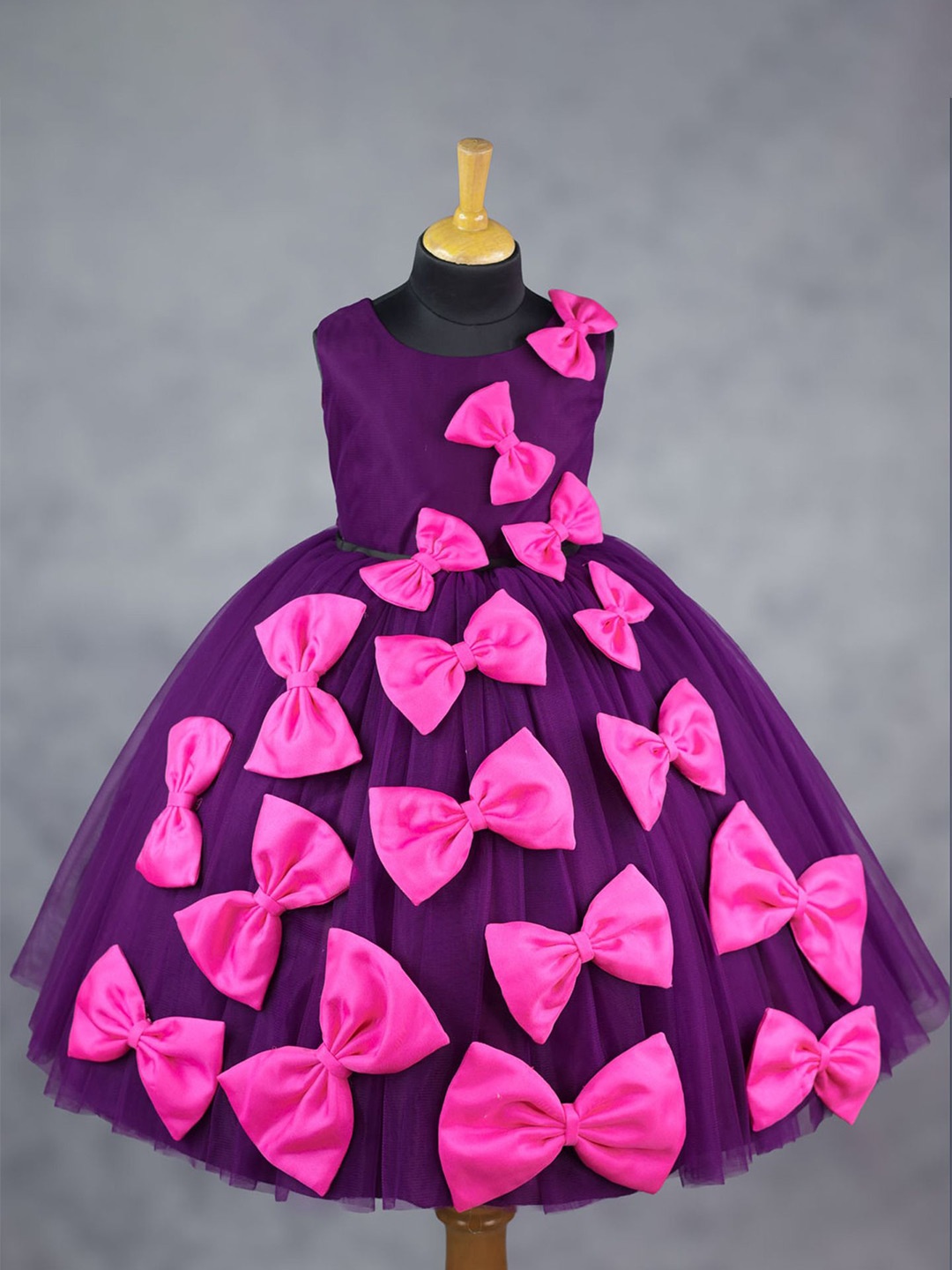 

Li & Li Boutique Girls Self Design Gown Maxi Dress, Purple