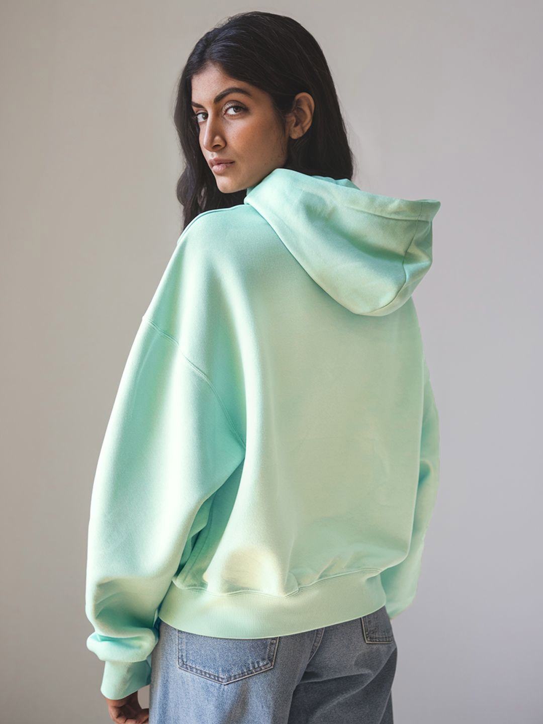 

FFLIRTYGO Women Graphic Printed Hooded Sweatshirt, Lime green