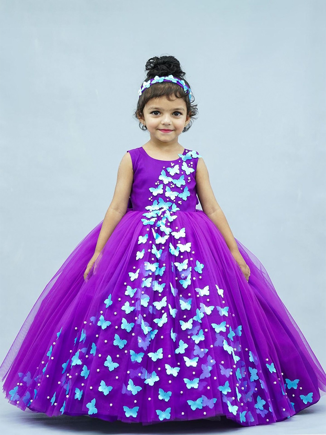 

Li & Li Boutique Girls Embellished Gown Dress, Purple