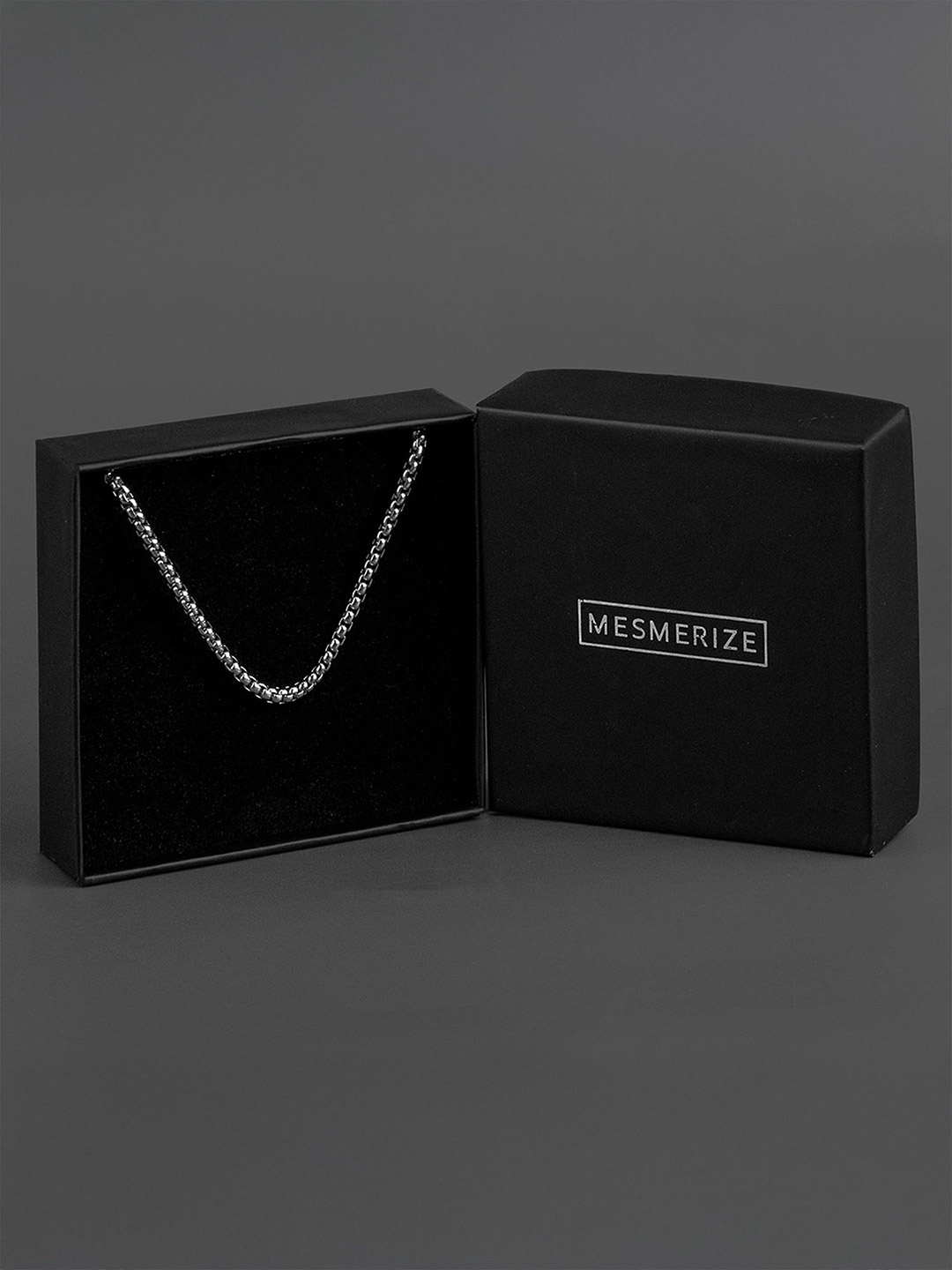 

Mesmerize Men Stainless Steel Poseidon Popcorn Chain, Silver