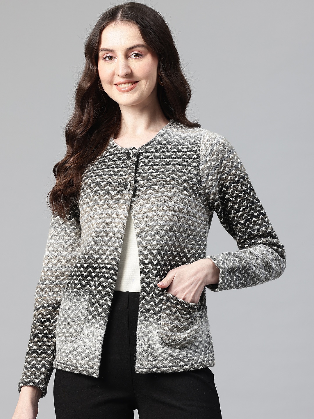 

Pierre Carlo Women Cardigan, Black