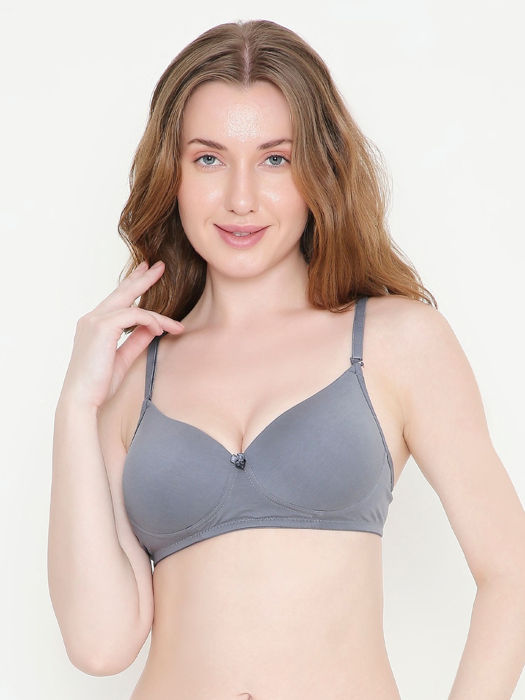 

Feelings Bra Full Coverage Lightly Padded, Grey