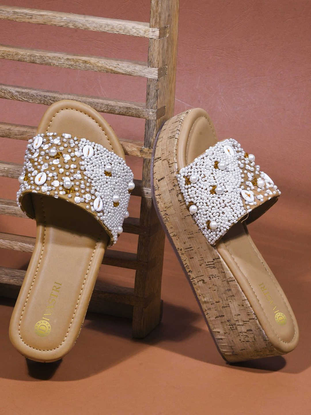 

DIVASTRI Party Platform Sandals, Beige