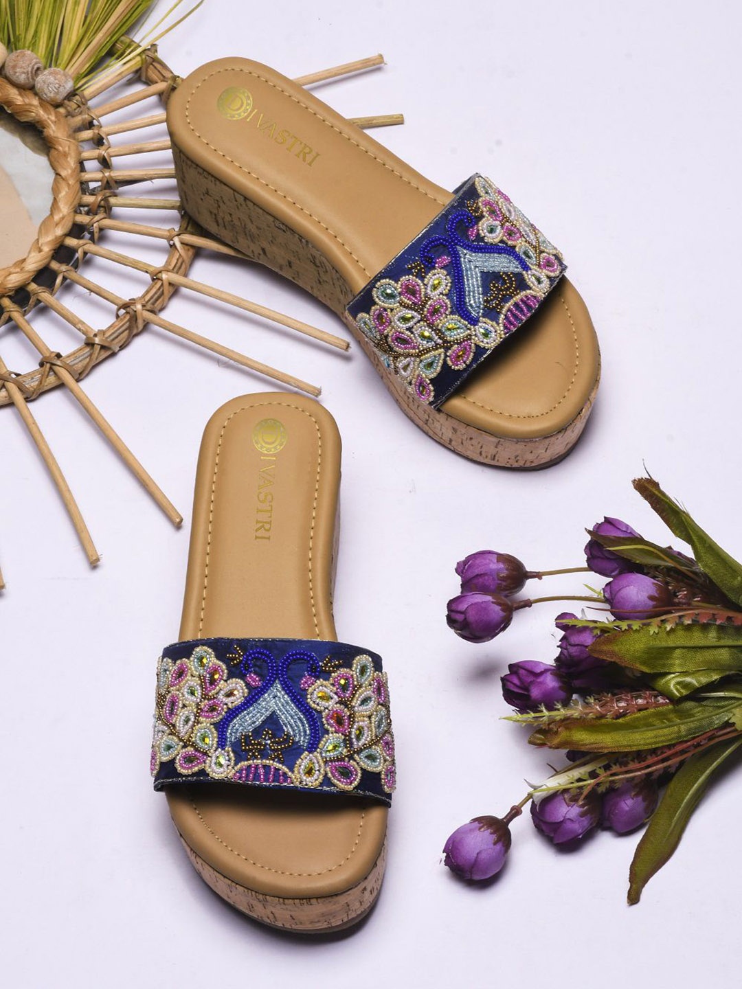 

DIVASTRI Party Platform Sandals, Blue