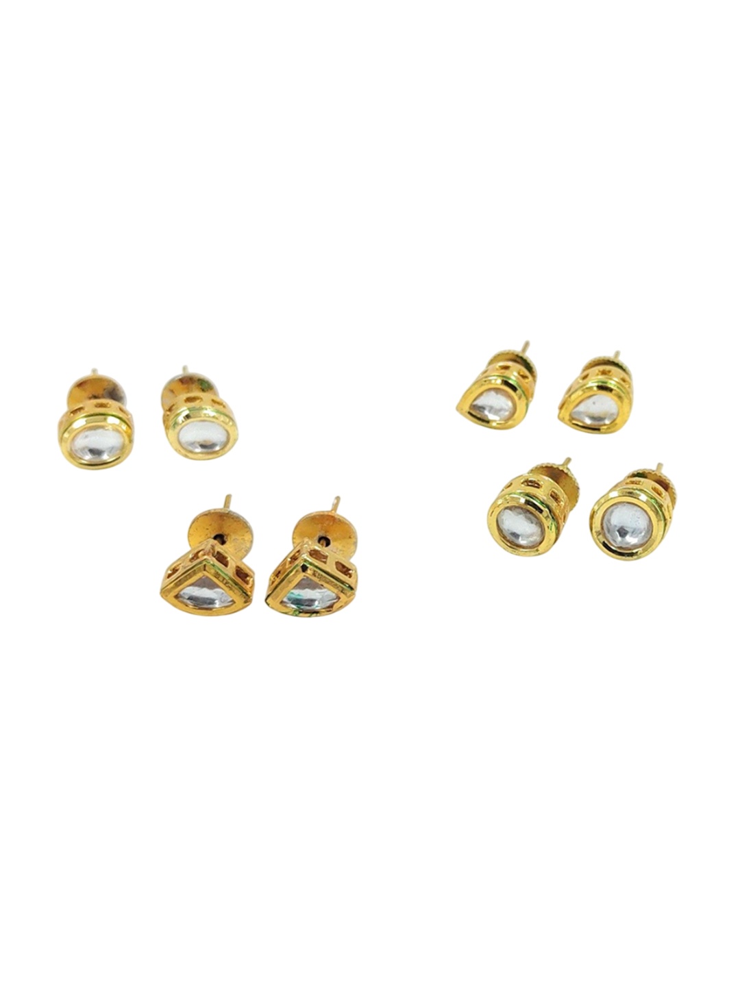 

Knigght Angel Jewels Contemporary Studs Earrings, Gold