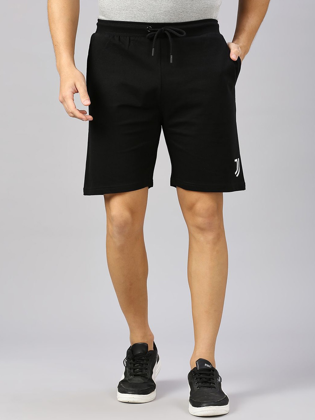 FanCode Men Running Sports Shorts, Black