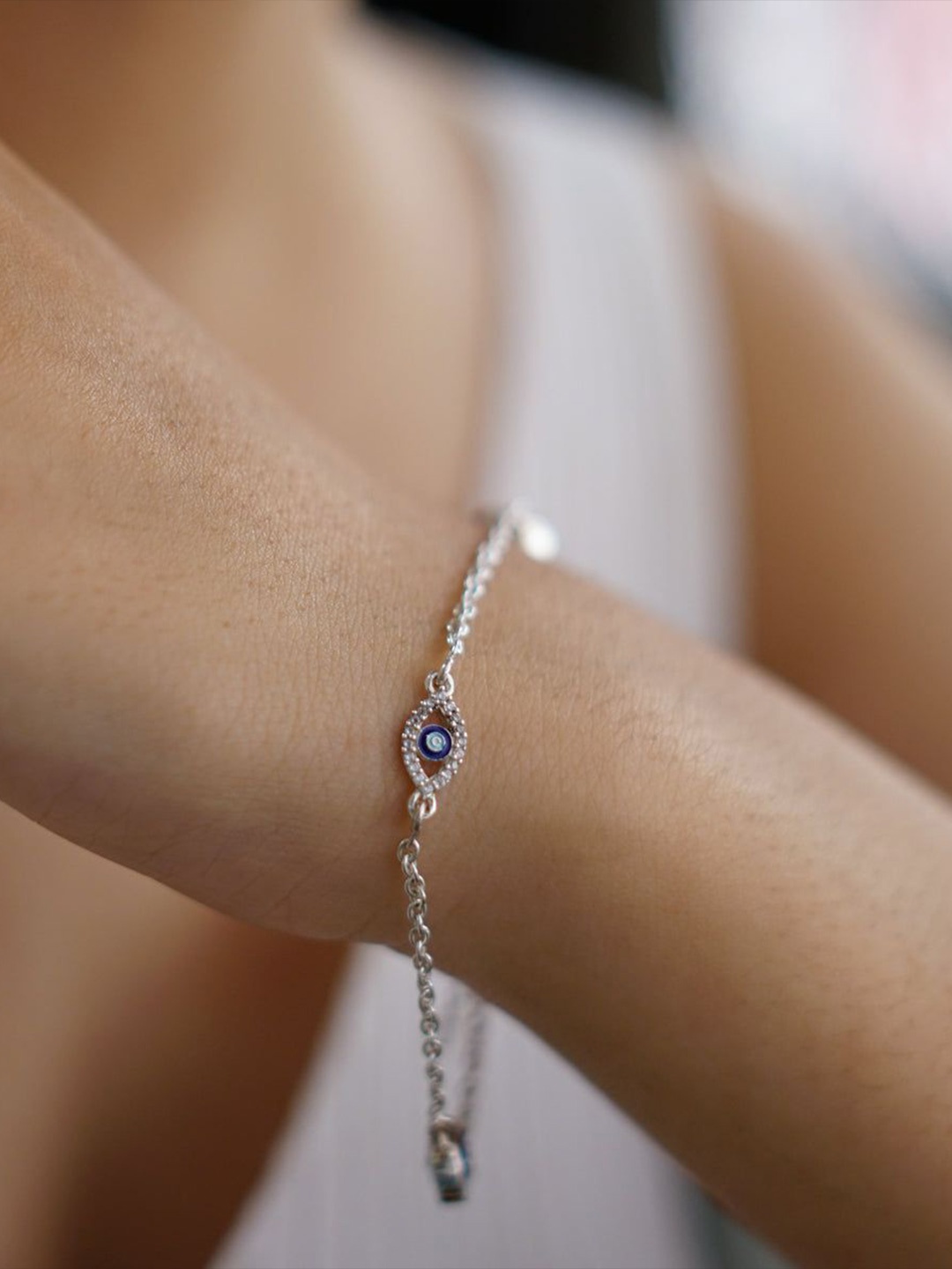 

House of Aadyaa Women 925 sterling Silver Link Bracelet