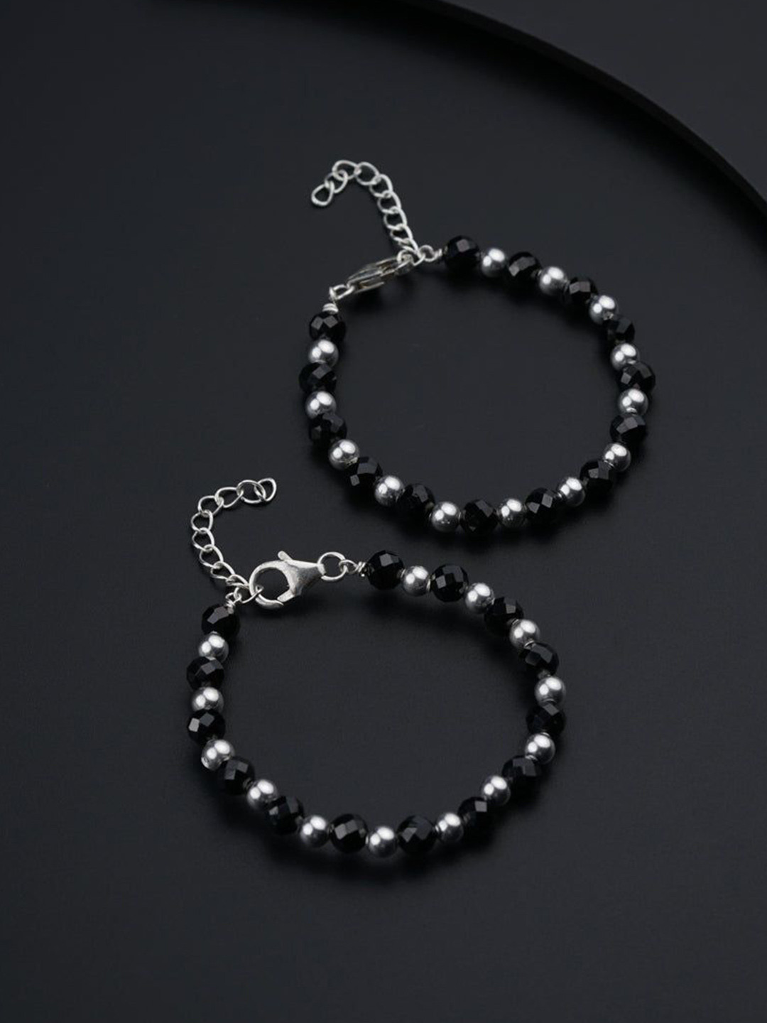 

House of Aadyaa Women 2 Silver Link Bracelet