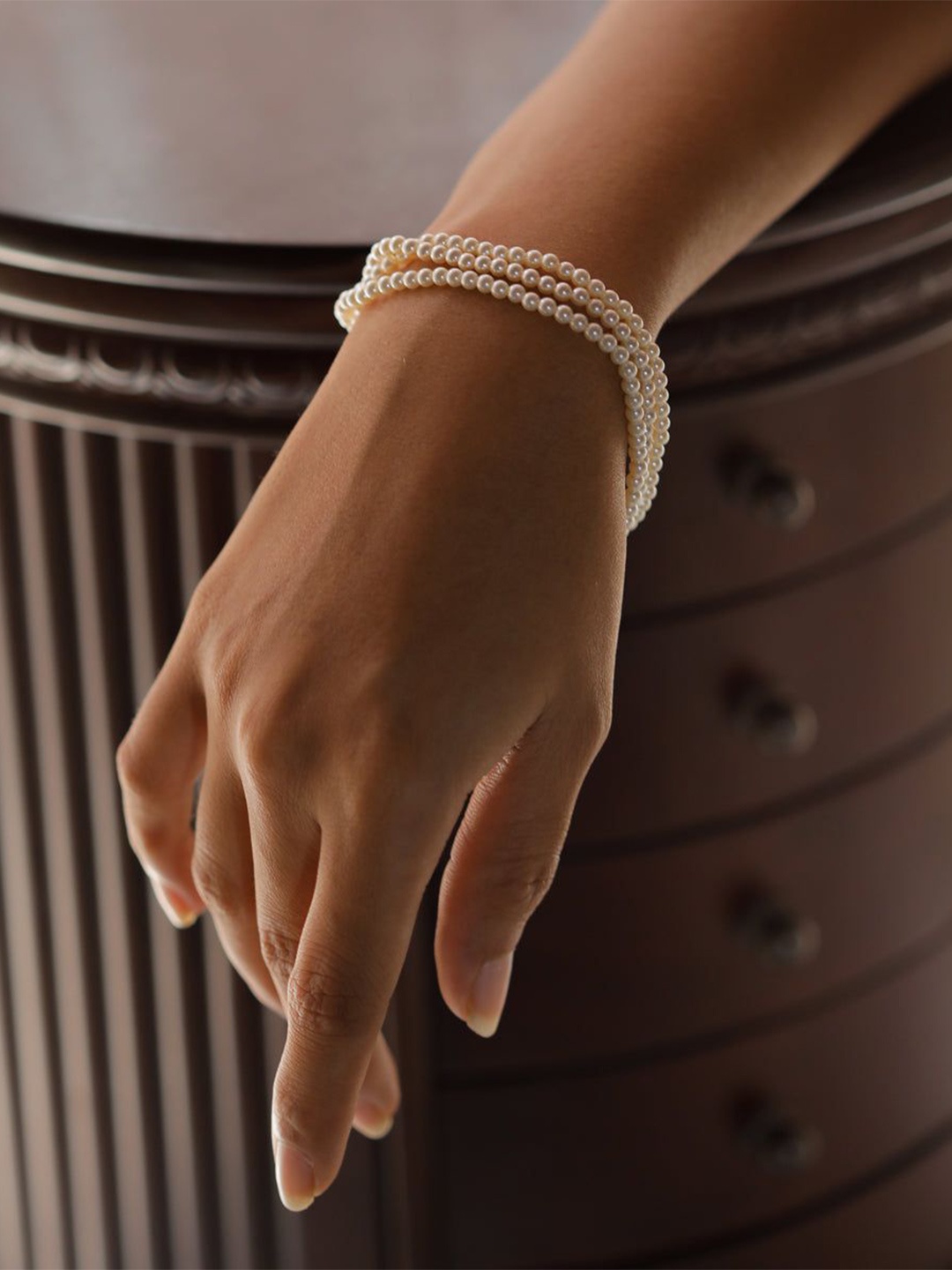 

House of Aadyaa Women Silver Wraparound Bracelet