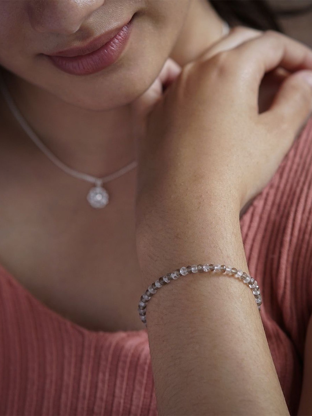 

House of Aadyaa Women Silver Wraparound Bracelet