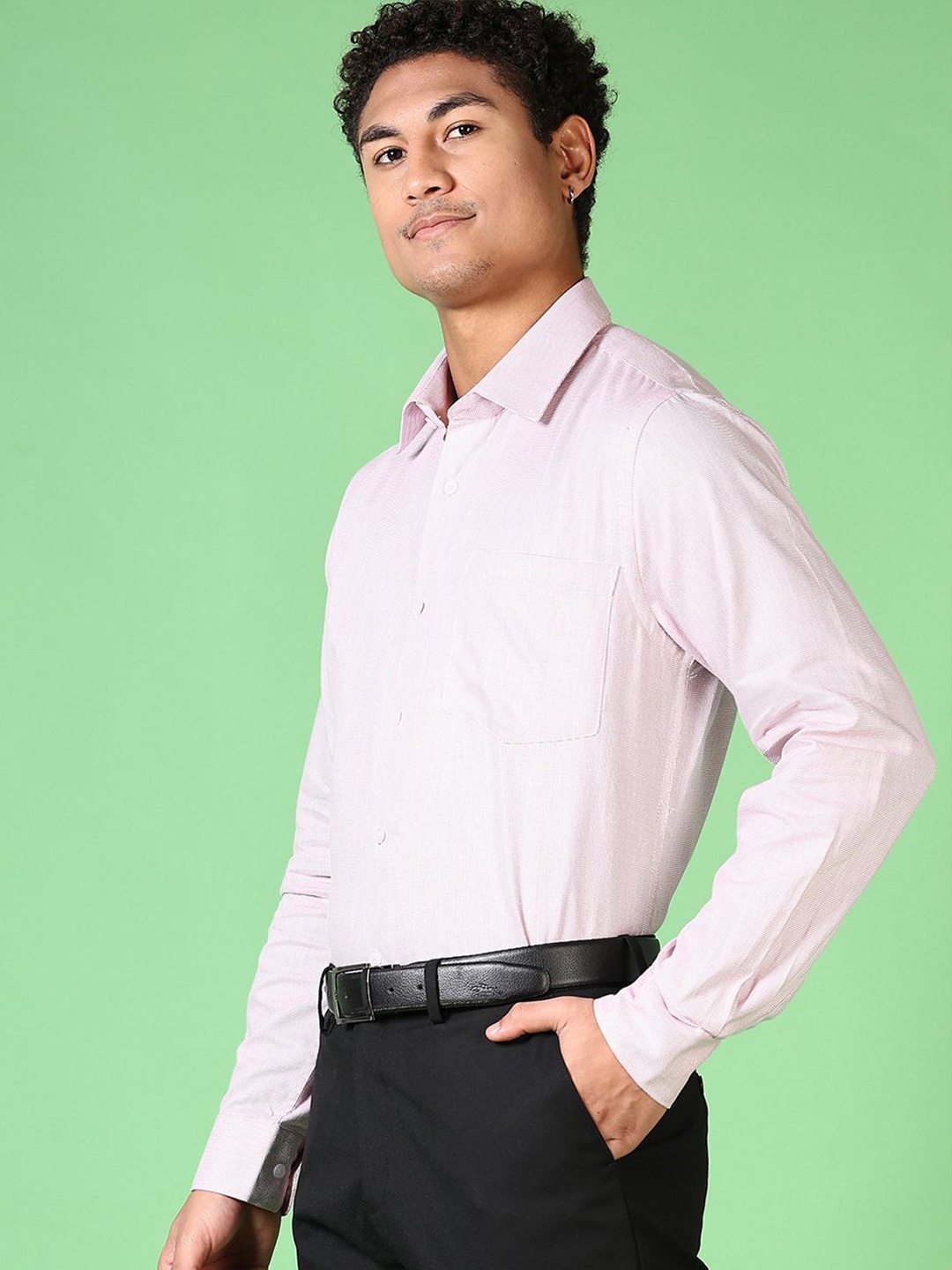 

V-Mart Men Opaque Formal Shirt, Red