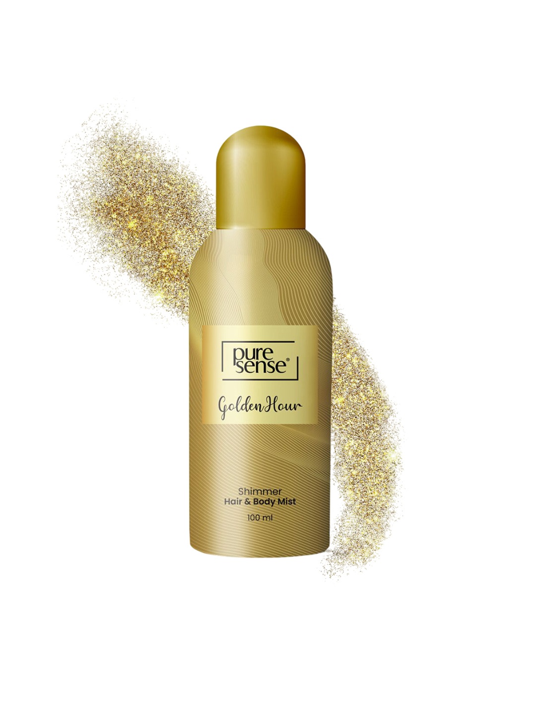 

Pure Sense Golden Hour Long Lasting Shimmer Hair & Body Mist - 100 ml, Gold