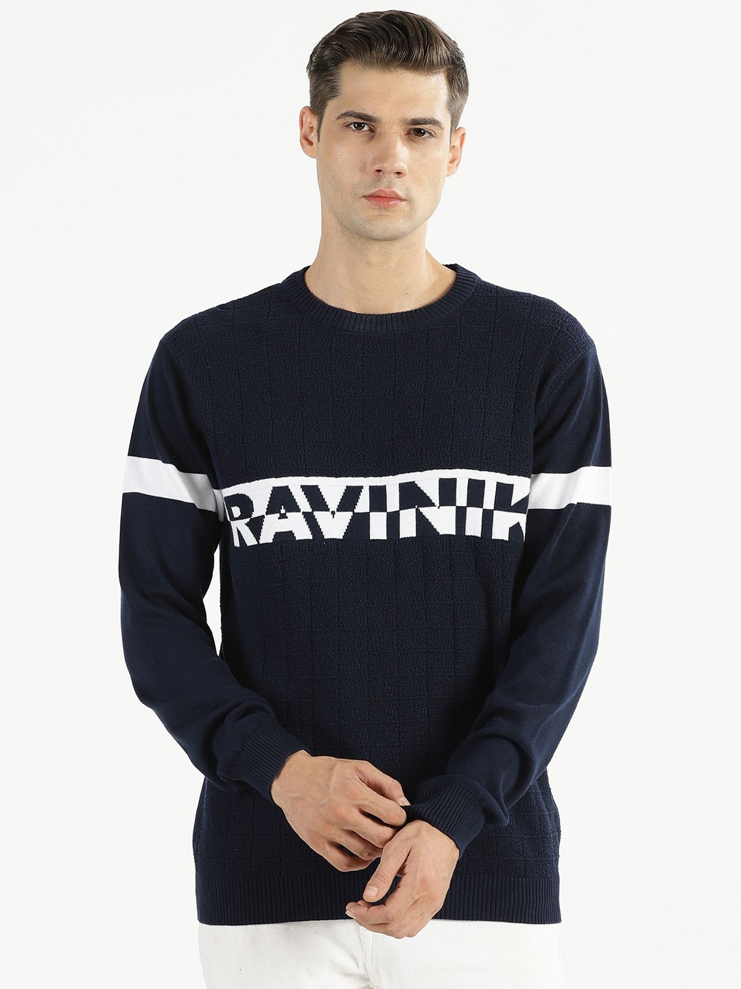 

RAVINIK Men Sweatshirt, Navy blue