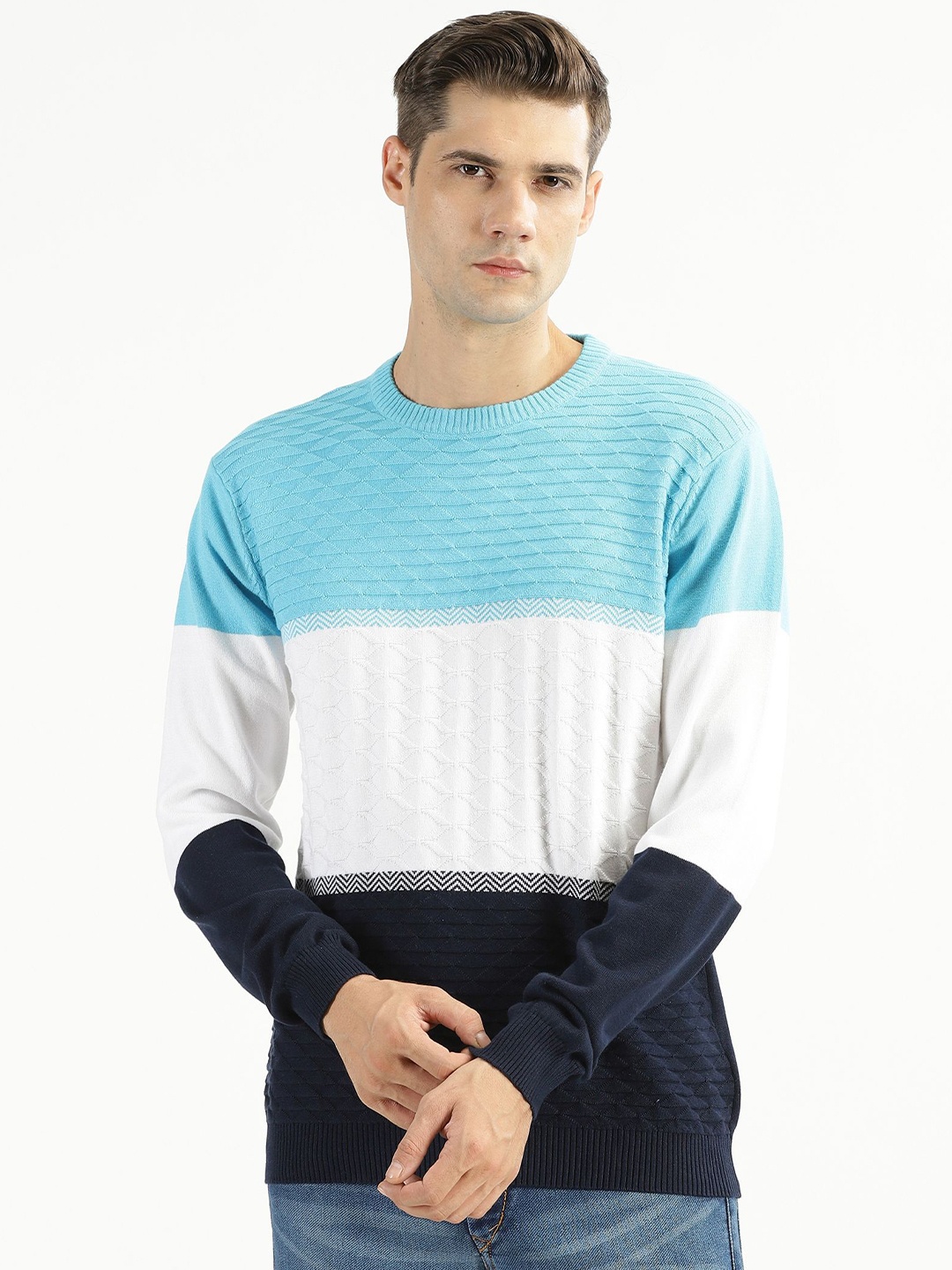 

RAVINIK Men Sweatshirt, Blue