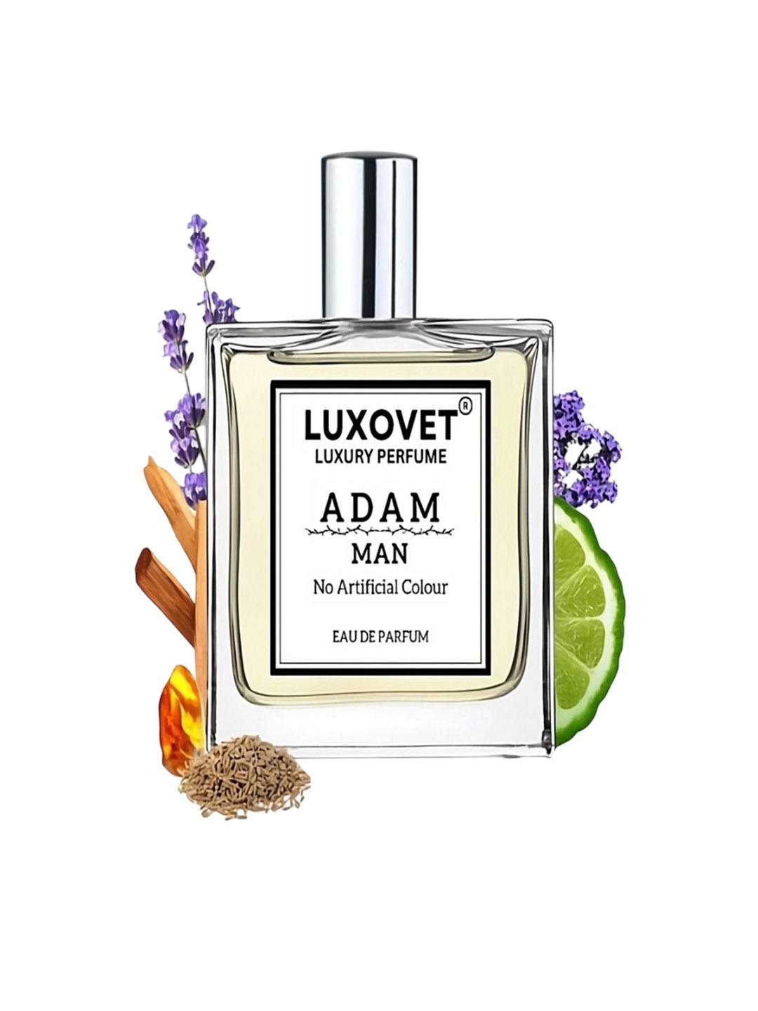 

Luxovet Men Adam Man Long Lasting Eau de Parfum - 50 ml, Transparent