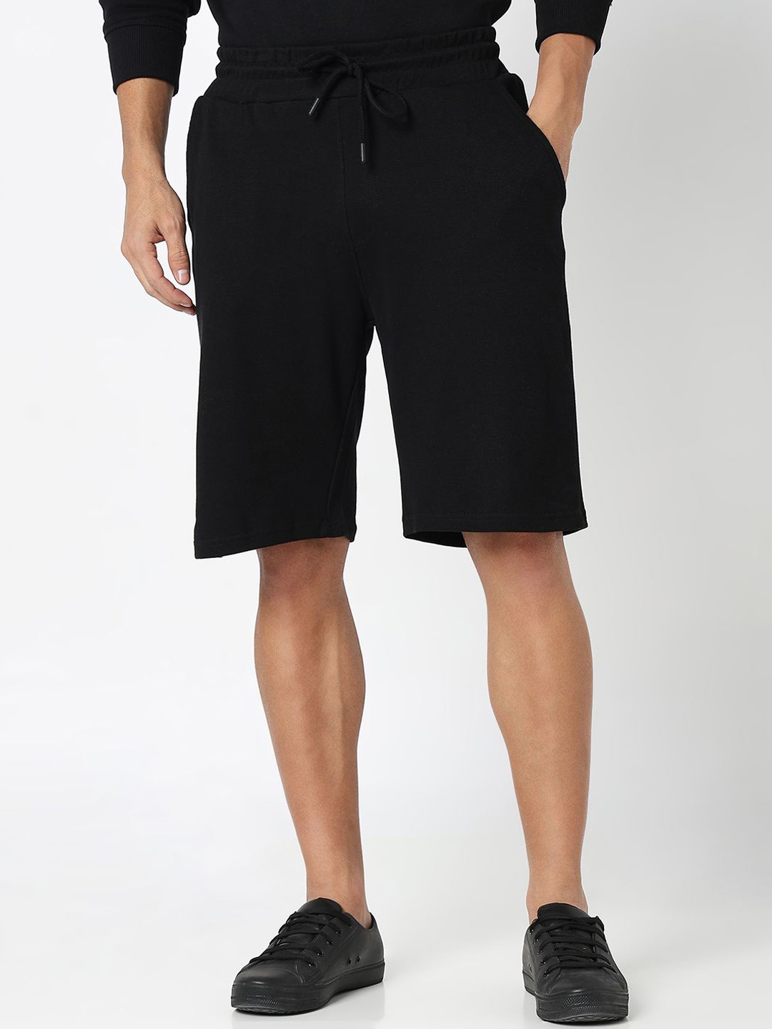 

R&B Men Sports Shorts, Black