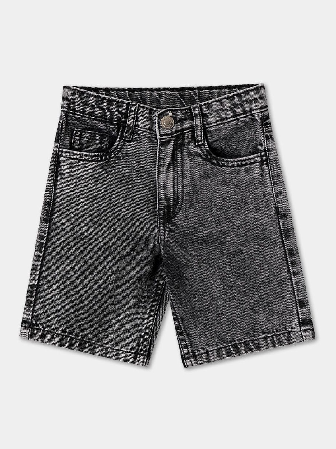 

R&B Boys Denim Shorts, Black