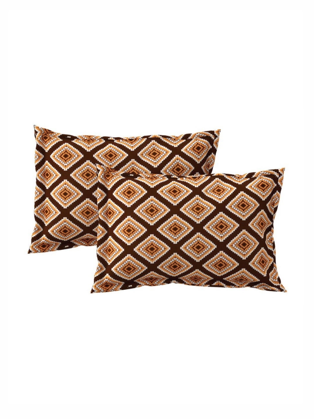 

Aura Brown & White Floral 120 TC King Bedsheet with 2 Pillow Covers