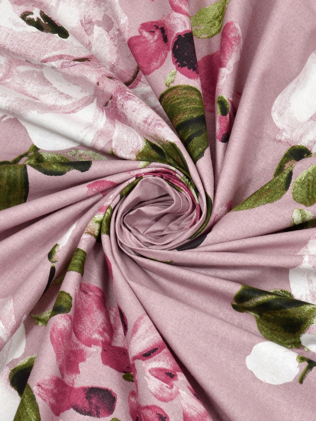 

Aura Pink & White Floral 120 TC King Bedsheet with 2 Pillow Covers