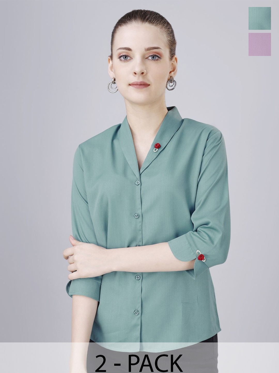 

Aanys Culture Women Opaque Casual Shirt, Multi
