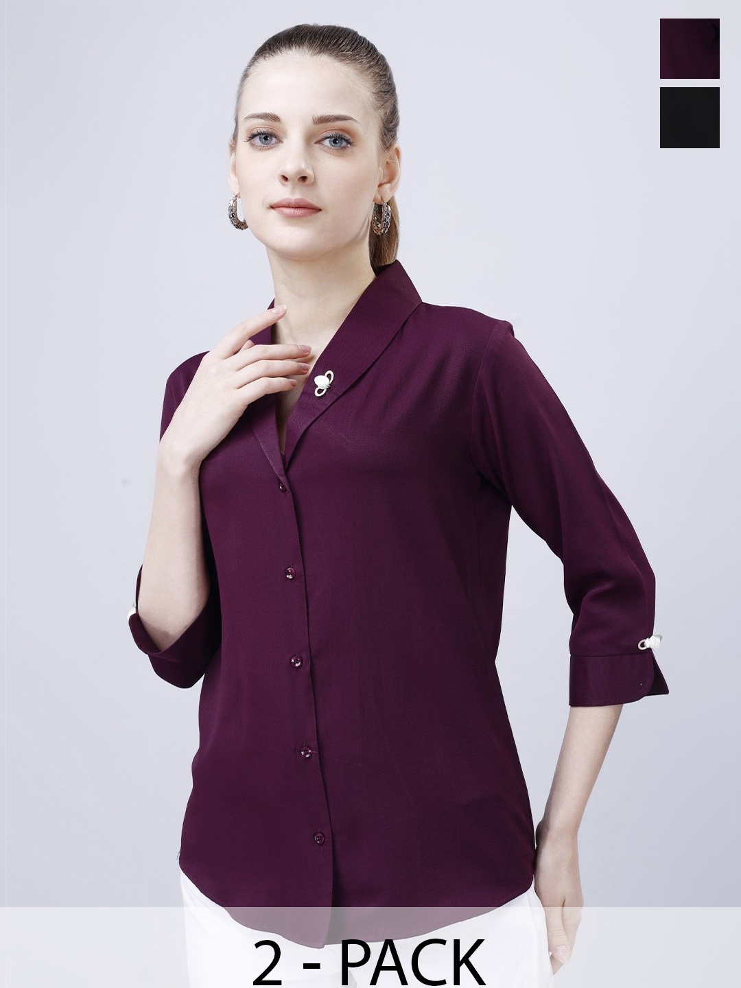 

Aanys Culture Women Opaque Casual Shirt, Multi