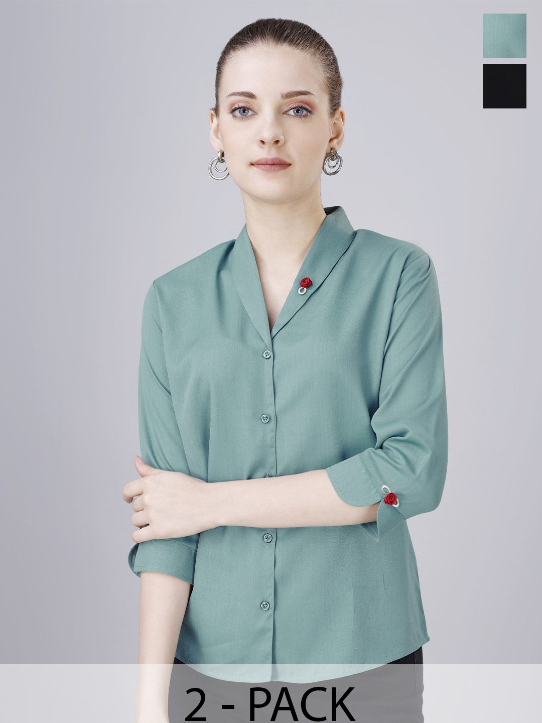 

Aanys Culture Women Opaque Casual Shirt, Multi
