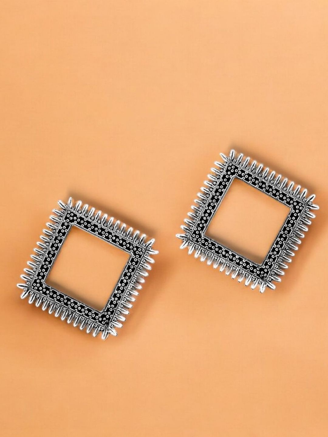 

Sangria Silver-Plated Oxidized Stud Earrings