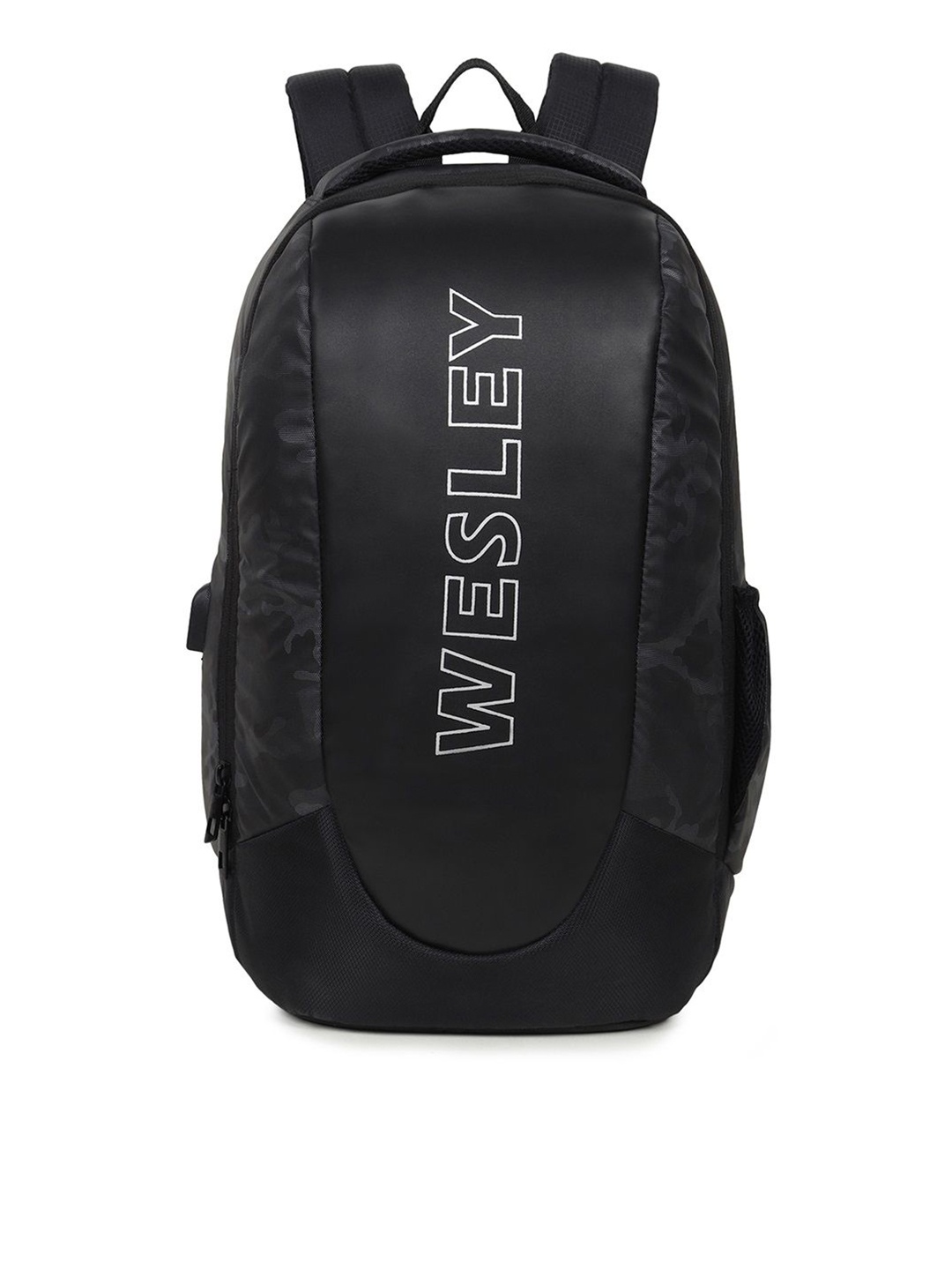 

Wesley Unisex Backpack With USB Charging Port, Black