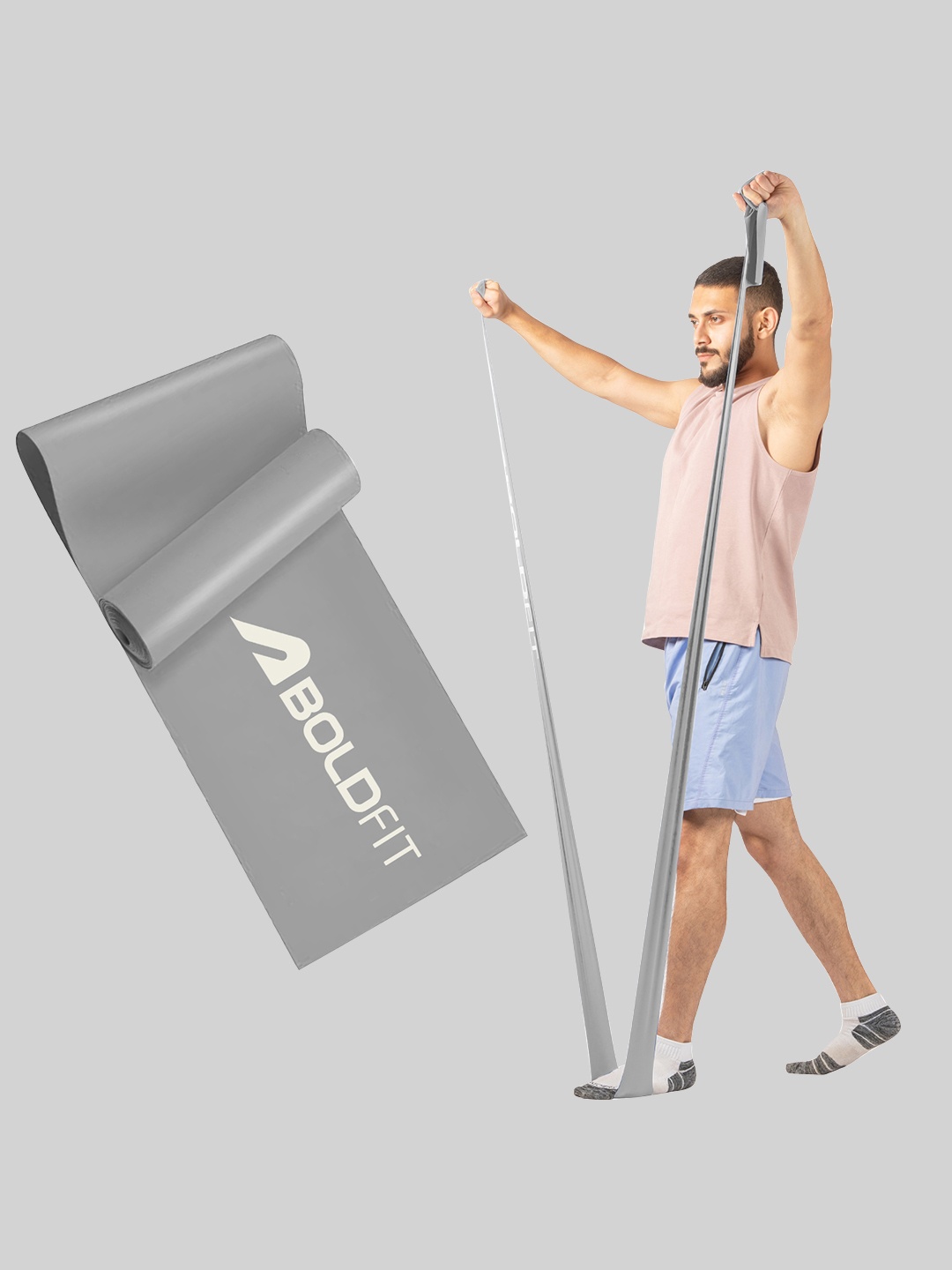 

BOLDFIT Unisex Pilates Band Workout Accessories, Grey