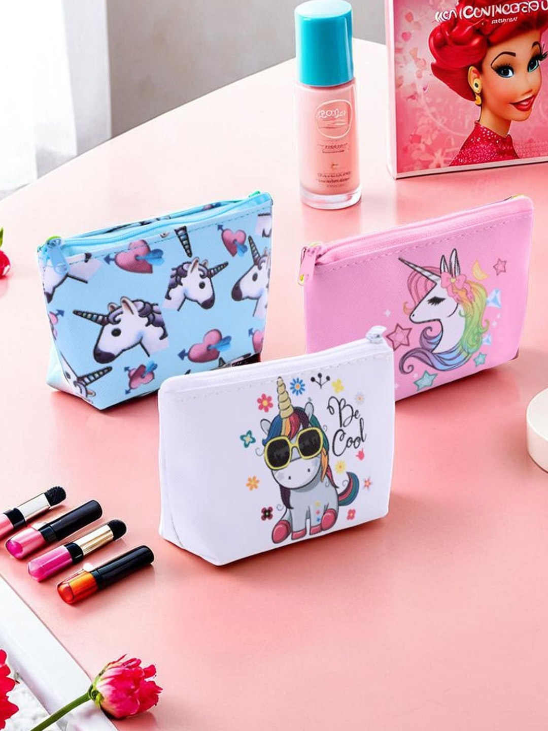 

Tinker Squad 3 Pcs Unicorn Printed Mini Coin Pouch, Pink