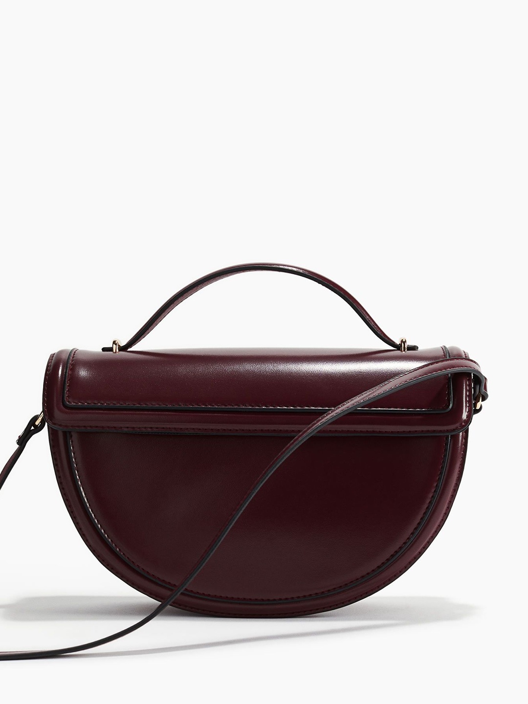 

H&M Semicircular Crossbody Bag, Maroon