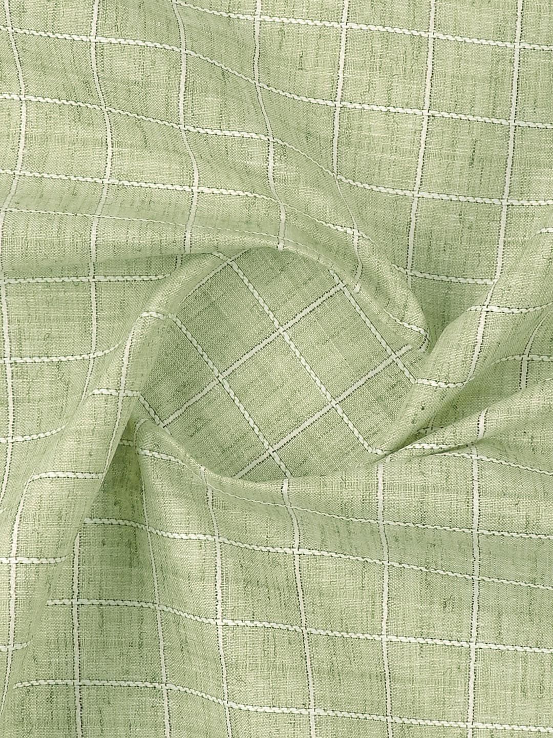 

Ramraj Men Checked Cotton Shirt Clothing Fabric, Green