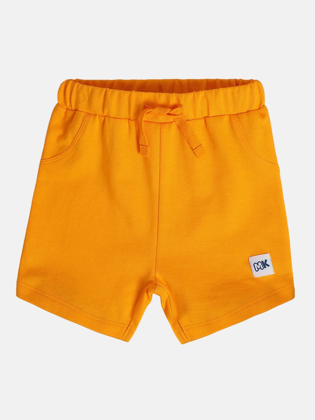

MINI KLUB Boys Regular Fit Mid-Rise Cotton Shorts, Mustard