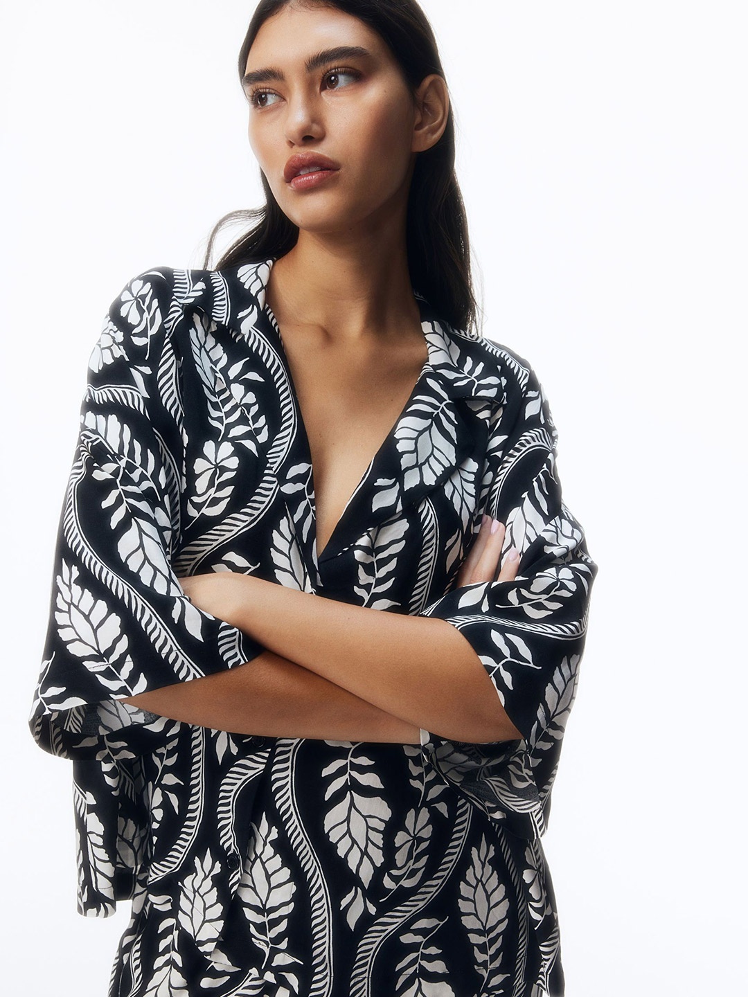 

H&M Resort Shirt, Black