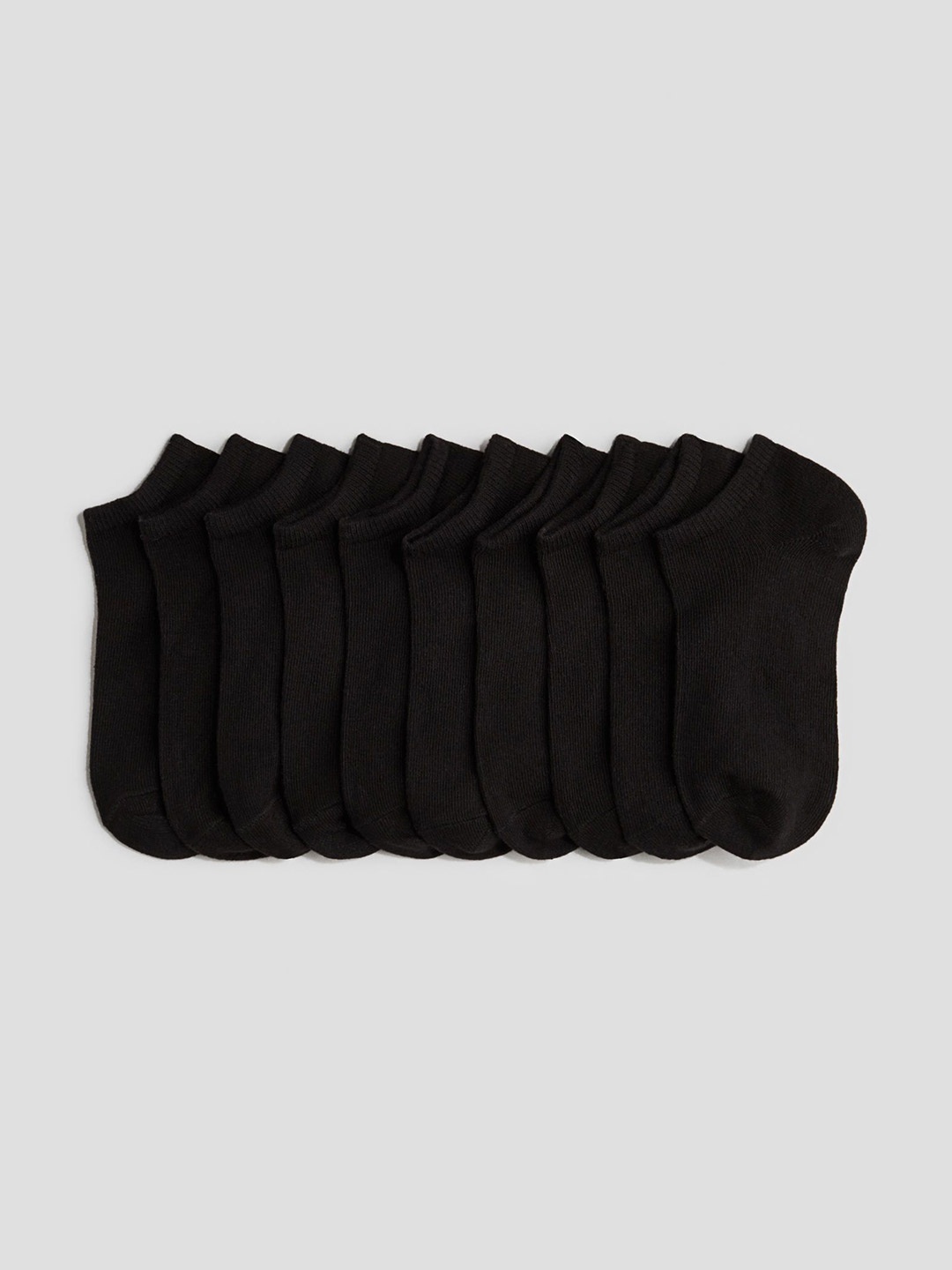 

H&M 10-Pack Trainer Socks, Black