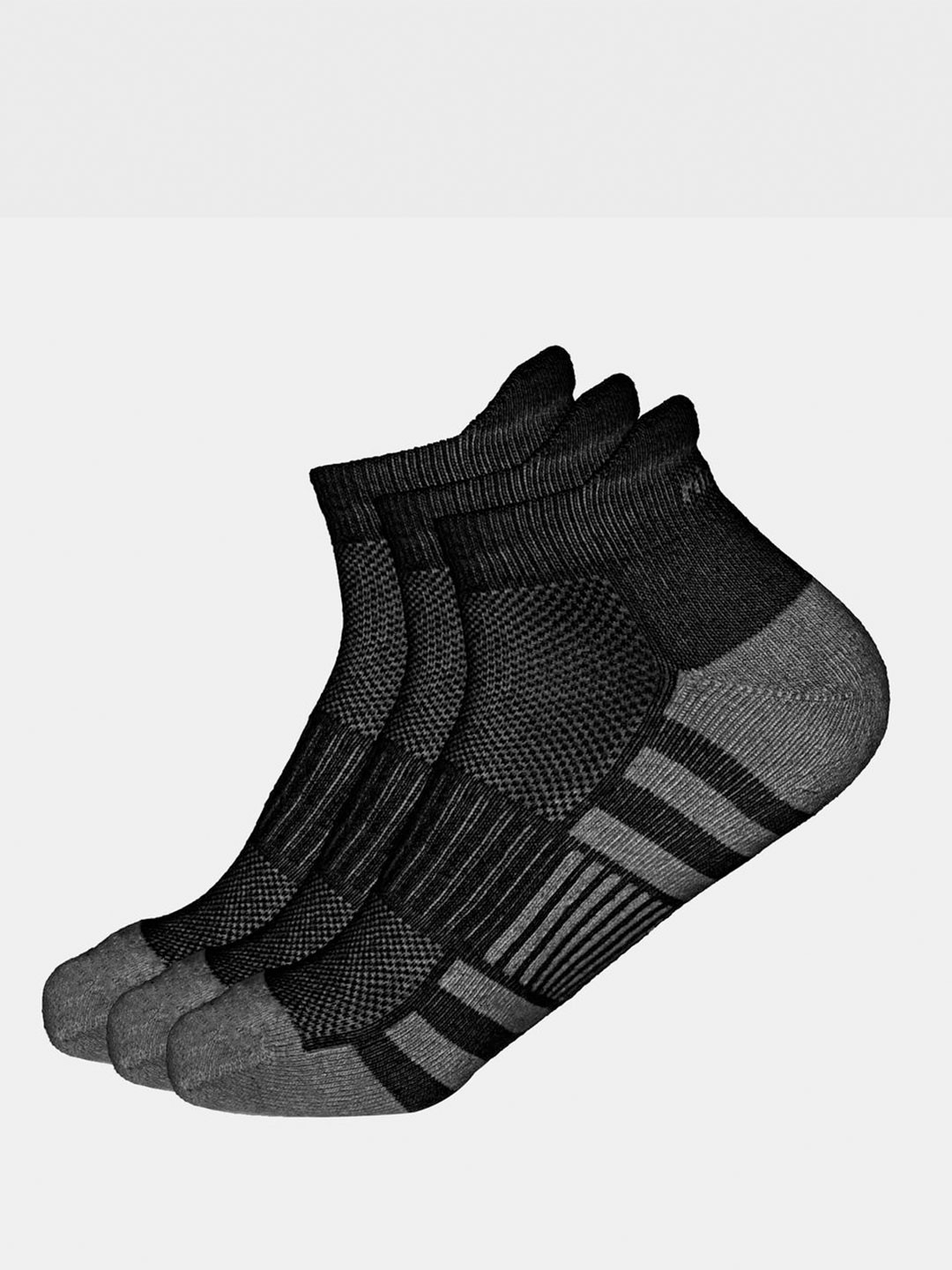 

Nickron Men Pack Of 3 Ankle-Length Eco Comfort Socks, Black