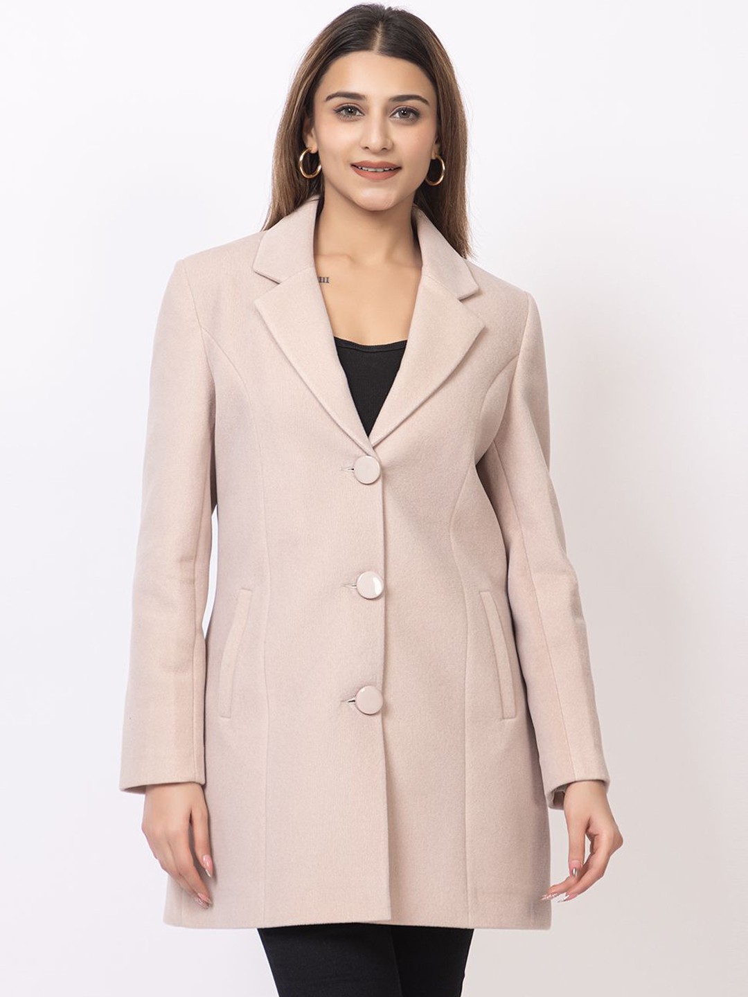 

TWENTY ME Single-Breasted Overcoats, Beige