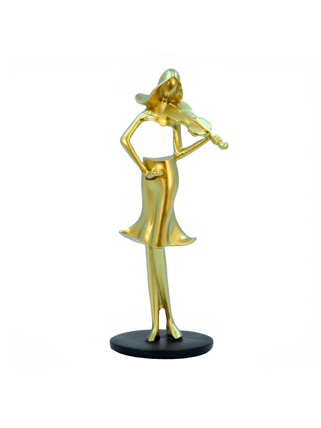 

Cortina Resin Golden Sculpture Art Decor Statue for Home Decor, Gold